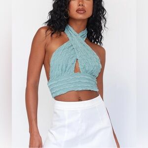 PRINCESS POLLY: CHAYSE TOP BLUE